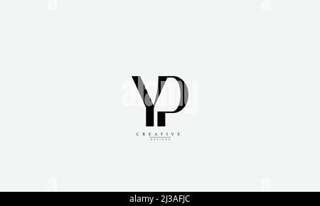 Alphabet letters Initials Monogram logo YP PY Y P Stock Vector