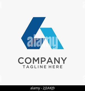 Letter A logo design Stock Vector