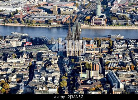 Cologne Cathedral, High Cathedral Church of Cologne, Old Town, Cologne, Rhineland, North Rhine-Westphalia, Germany Stock Photo