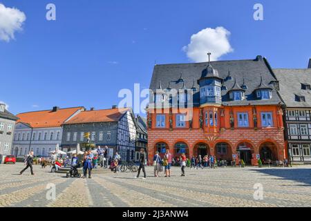 Hotel Kaiserworth, Market Square, Goslar, Lower Saxony, Germany Stock Photo