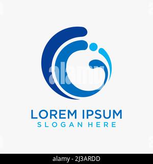 CGI letter logo design Stock Vector