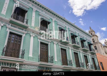 Old building, Old town, Merida, Yucatan, Mexico Stock Photo