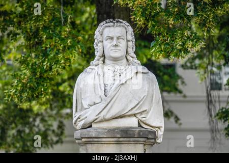 Monument to Johann Sebastian Bach, Koethen, Saxony-Anhalt, Germany Stock Photo