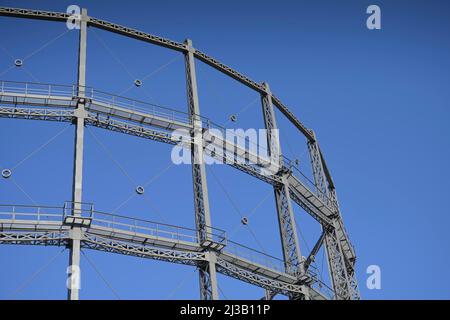 Gasometer, Marienpark, Lankwitzer Strasse, Mariendorf, Tempelhof-Schoeneberg, Berlin, Germany Stock Photo