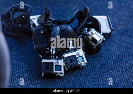 compact, lightweight personal camera, technology Stock Photo