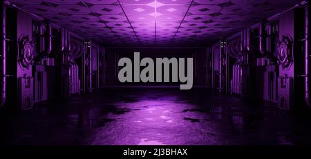 Futuristic Technology Space Background Alien Tunnel Ship Corridor Underground Laser Black Colors Background Wallpaper Alien Scene Concept Art Used For Stock Photo
