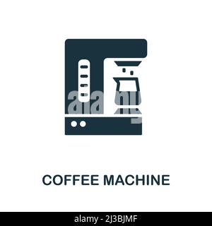 Coffee Machine icon. Monochrome simple Coffee Machine icon for templates, web design and infographics Stock Vector