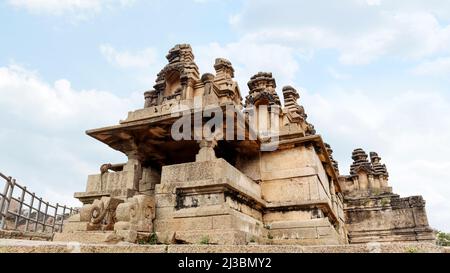 Side low angle view of Hidimbeswara Temple, Chitradurga fort, Karnataka, India Stock Photo