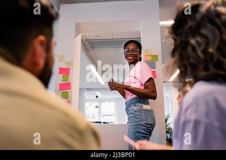 Business people having meeting in office Stock Photo