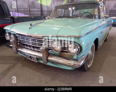cyan AMC Rambler Ambassador four door sedan 1962 parked in a