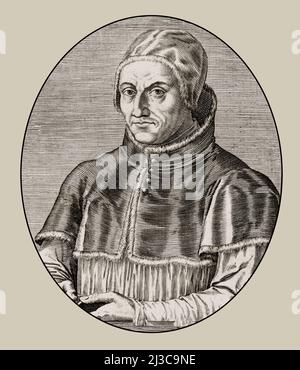 Pope Adrian VI, 1459 – 1523, Bishop of Rome from 1522 to his death Stock Photo