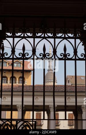 2022 march -Tower of Basilica of San Gaudenzio in Novara city, Piedmont, Italy Stock Photo