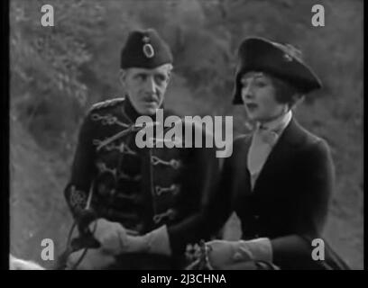 Prisoner of Zenda vintage 1922 film screen Stock Photo