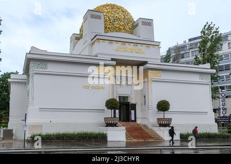 VIENNA, AUSTRIA - MAY 15, 2019: This is the Secession House (late 19th century), one of the most important architectural monuments of modernism style. Stock Photo