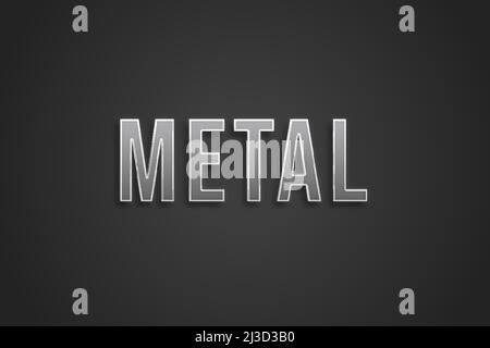 Editable text effects Metal , words and font can be changed Stock Vector