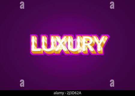 Editable text effects Luxury , words and font can be changed Stock Vector