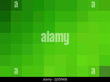 Vector background from green squares. A backing of mosaic squares. Geometric green texture for publication, design, poster, calendar, post Stock Vector