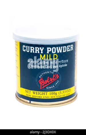 Bolst's Curry Powder Mild 100 g Stock Photo