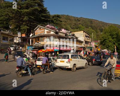 Street scene at Nainital, a popular hill station, Uttarakhand, India Stock Photo