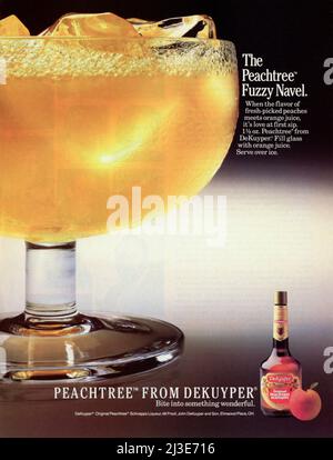 Vintage August 1987 'Playboy' magazine advert, USA Stock Photo