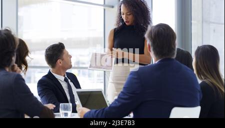 Making sense of the facts and figures Stock Photo