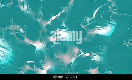 Abstract transforming light flares on a bright background. Motion. Viscous white texture glowing, seamless loop. Stock Photo