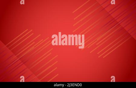 Futuristic abstract background with red color stripes Stock Vector
