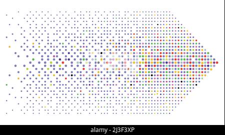Arrow direction isolated on white background, concept illustration Stock Vector