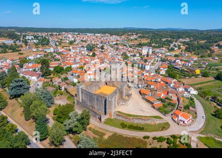 Castle in Portuguese town Sabugal. Stock Photo