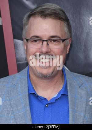 Vince Gilligan at the Premiere of AMC's BETTER CALL SAUL Sixth and Final Season held at the Hollywood Legion Theater in Hollywood, CA on Thursday, ?April 7, 2022. (Photo By Sthanlee B. Mirador/Sipa USA) Stock Photo