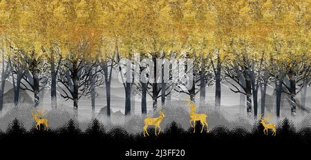 3D mural wallpaper suitable for frame canvas print . horse and