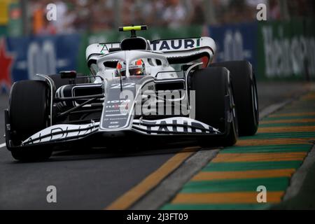 Yuki Tsunoda (JPN) AlphaTauri AT03. Australian Grand Prix, Friday 8th April 2022. Albert Park, Melbourne, Australia. Stock Photo