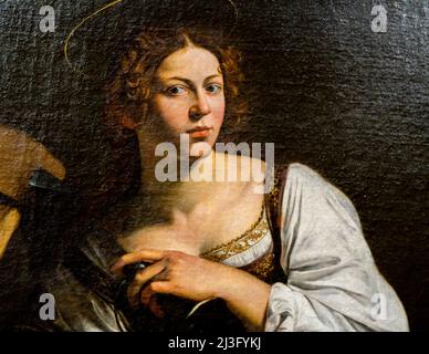 Saint Catherine of Alexandria 1598 by Caravaggio Stock Photo - Alamy