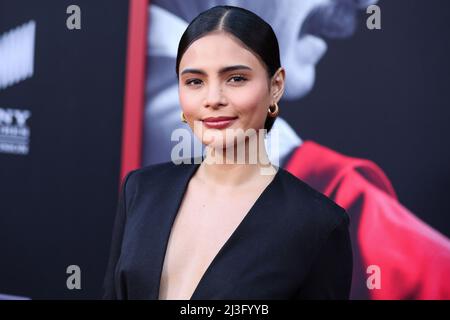 HOLLYWOOD, LOS ANGELES, CALIFORNIA, USA - APRIL 07: Lovi Poe arrives at the Los Angeles Premiere Of AMC's 'Better Call Saul' Season 6 held at the Hollywood American Legion Theatre Post 43 on April 7, 2022 in Hollywood, Los Angeles, California, United States. (Photo by Xavier Collin/Image Press Agency) Stock Photo