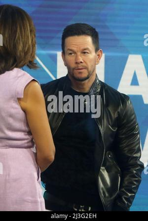 New York, NY, USA. 7th Apr, 2022. Mark Wahlberg seen on the set of NBC'sToday Show promoting his new film, Father Stu on April 7, 2022 in New York City. Credit: Rw/Media Punch/Alamy Live News Stock Photo