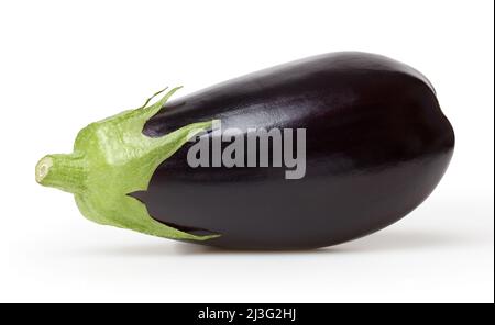 Eggplant isolated on white background with clipping path Stock Photo