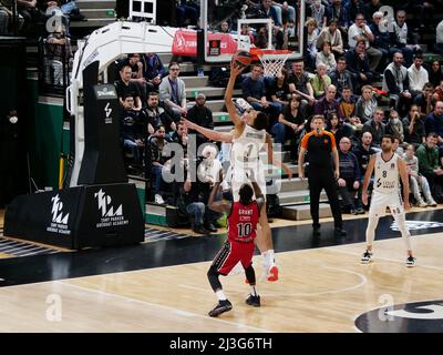 April 7 2022 Villeurbanne France Victor Wembanyama of ASVEL