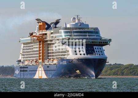 Celebrity Edge is an Edge class cruise ship operated by Celebrity Cruises - May 2019. Stock Photo