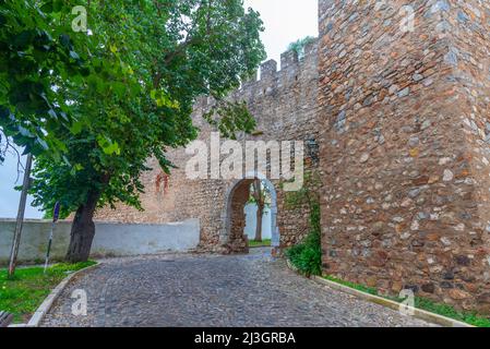 View of castle in Serpa, Portugal. Stock Photo