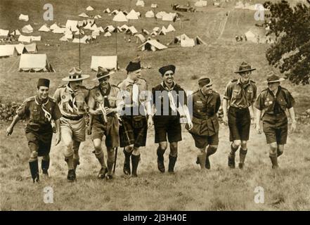 'A International Moot in Scotland, 1939', 1944. From &quot;Boy Scouts', by E. E. Reynolds. [Collins, London, 1944] Stock Photo