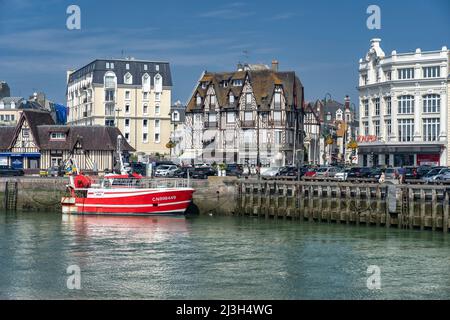 France, Normandie, Calvados, Cote Fleurie, Trouville sur Mer Stock Photo