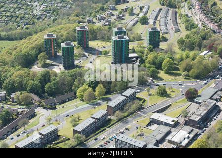 The Gleadless Valley Housing Estate And Tower Blocks At Callow Mount ...