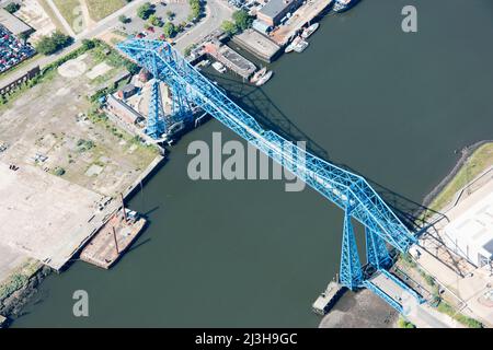 The Transporter Bridge over the River Tees, Middlesbrough, 2018. Stock Photo