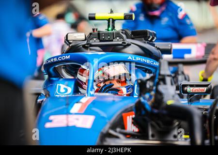 Melbourne, Victoria, Australia. 8th Apr, 2022. MELBOURNE, AUSTRALIA - APRIL 8: Esteban Ocon of BWT Alpine F1 Team during second practice at the 2022 Australian Grand Prix (Credit Image: © Chris Putnam/ZUMA Press Wire) Stock Photo