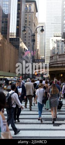 Grand Central - 42 Street, New York City, NY, USA, The Entrance to Grand Central Station from 42nd Street Stock Photo