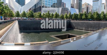 WORLD TRADE CENTER, New York City, NY, USA, At the new One World Trade Center in lower Manhattan Stock Photo