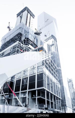 WORLD TRADE CENTER, New York City, NY, USA, At the new One World Trade Center in lower Manhattan Stock Photo