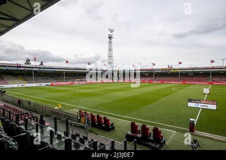 DEVENTER - Isac Lidberg of Go Ahead Eagles celebrates the 1-0 during the  Dutch Eredivisie match between Go Ahead Eagles and Willem II at De  Adelaarshorst on April 8, 2022 in Deventer