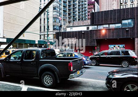 Theater District, New York City, NY, USA, Fire department in manhattan Stock Photo