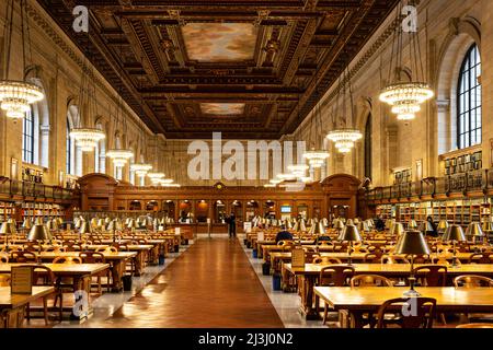 Interior of Central Library, New York Stock Photo - Alamy